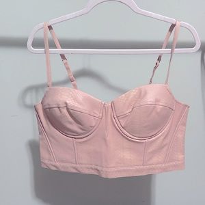 Charlotte Russe - XL - rose pink corset top